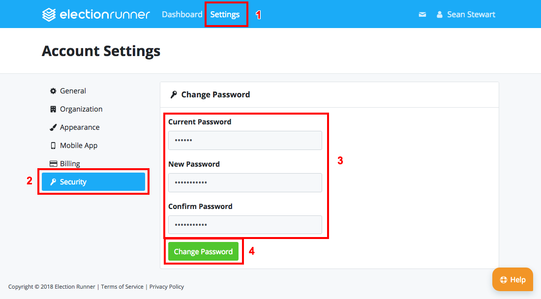 Change Password